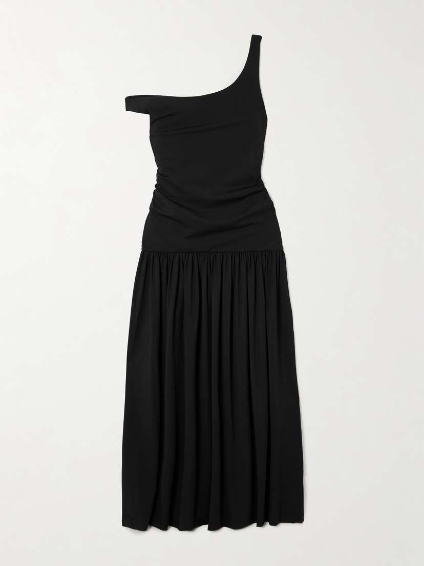 RÓHE Off-the-shoulder Ruched Gathered Stretch-jersey Maxi Dress