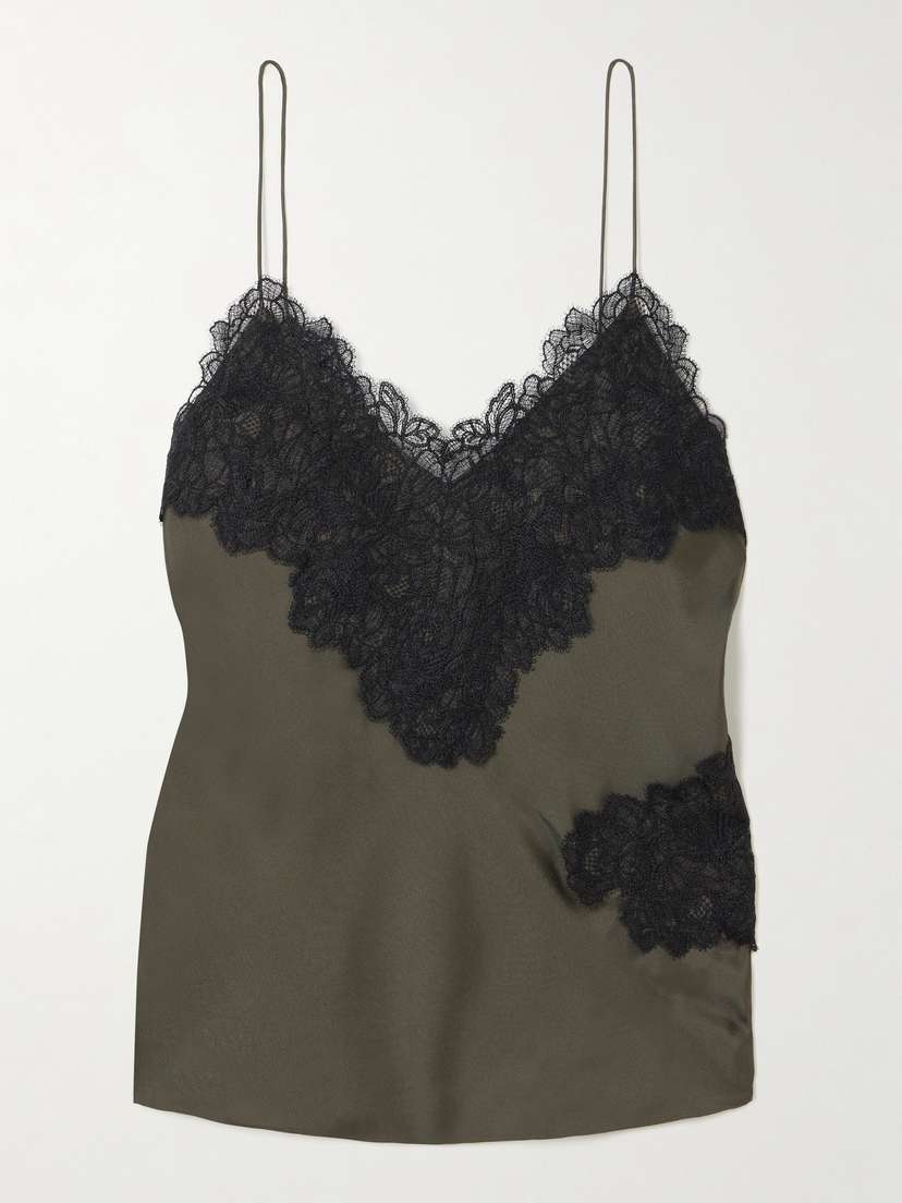 RÓHE Lace-trimmed Silk Camisole