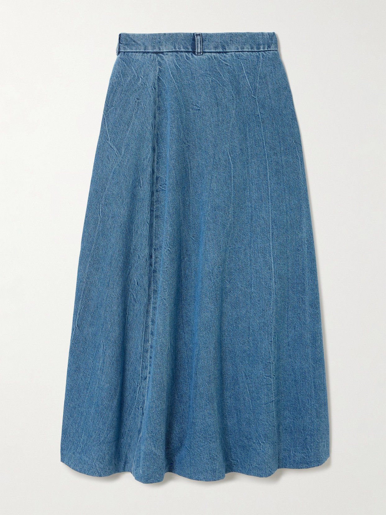 Rohe Denim Midi Skirt In Blue