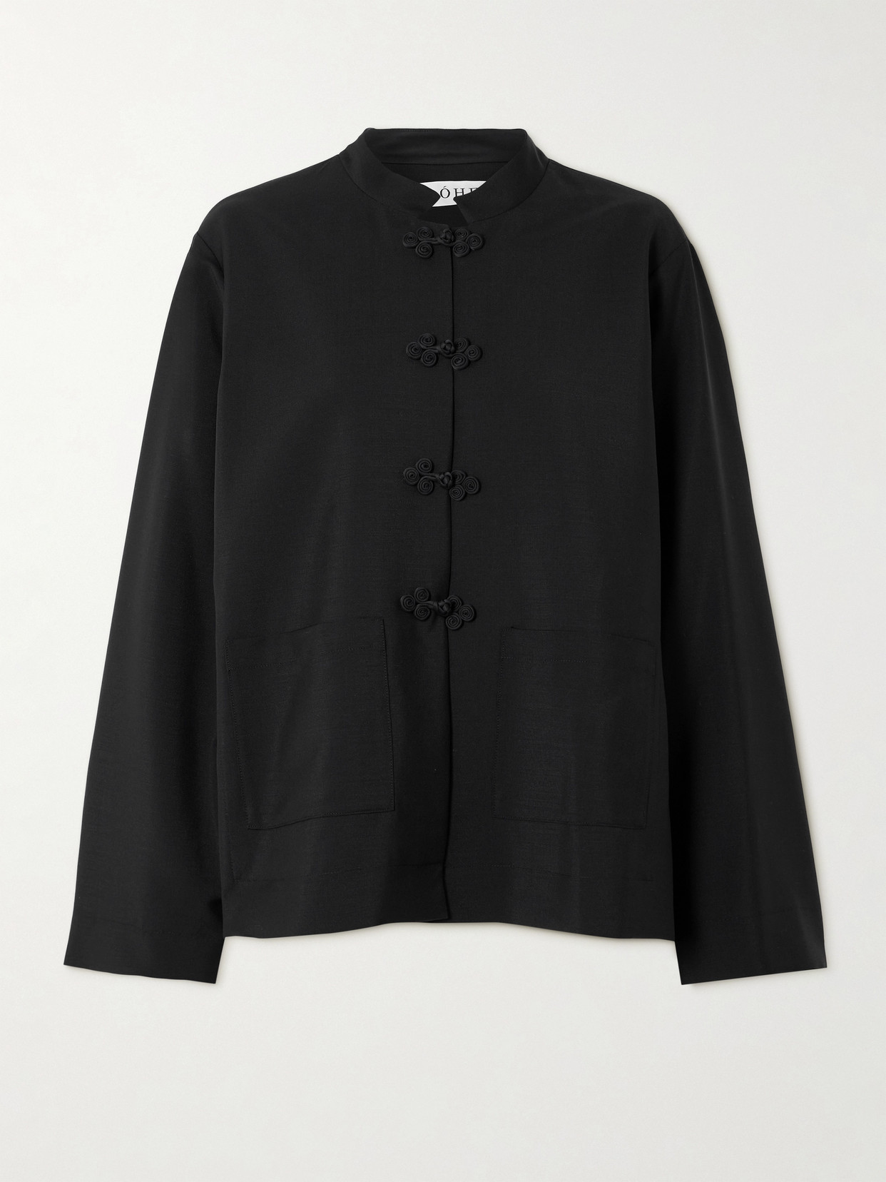 Rohe Wool And Mohair-blend Jacket In Black