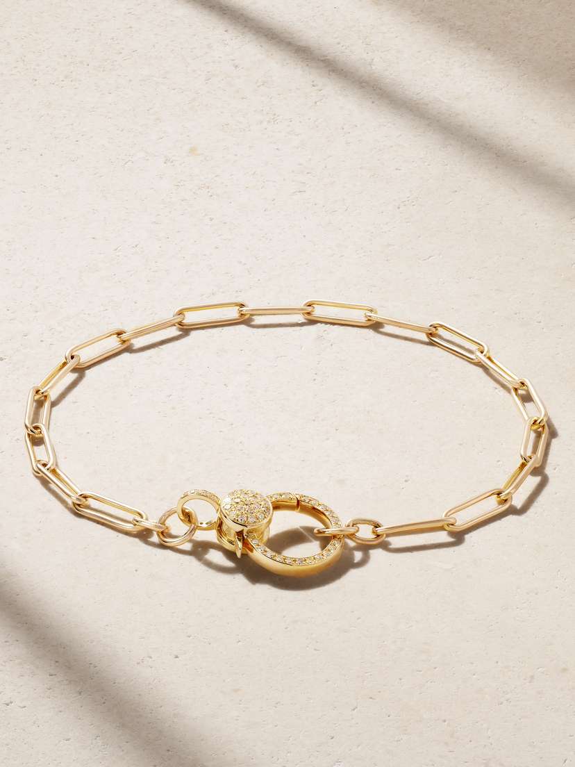 Ileana Makri 14-karat Gold Diamond Bracelet
