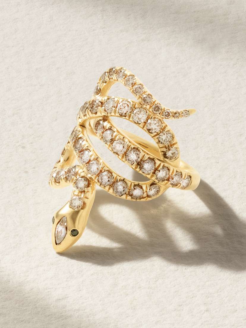 Ileana Makri 18-karat Gold Diamond Ring