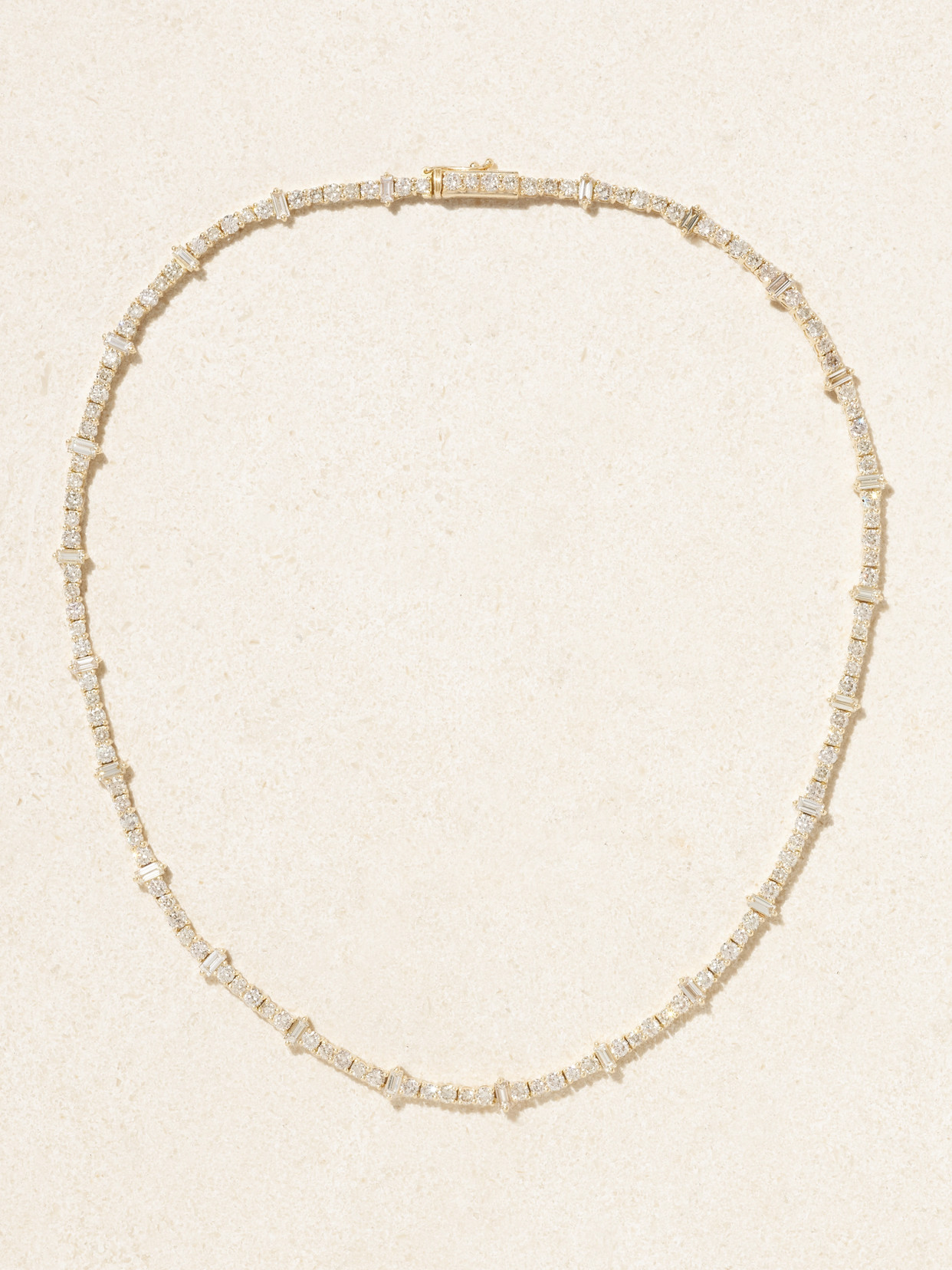 Ileana Makri Rivulet 18-karat Gold Diamond Necklace In Silver