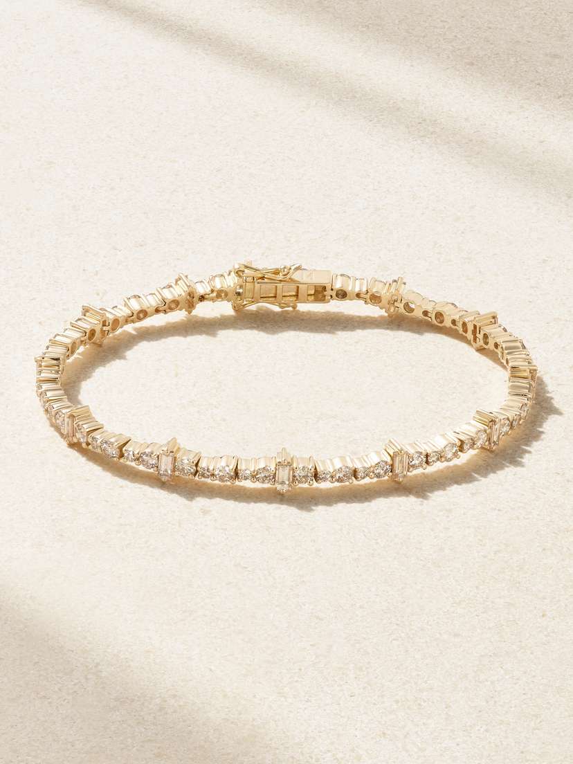 Ileana Makri Rivulet 18-karat Gold Diamond Bracelet