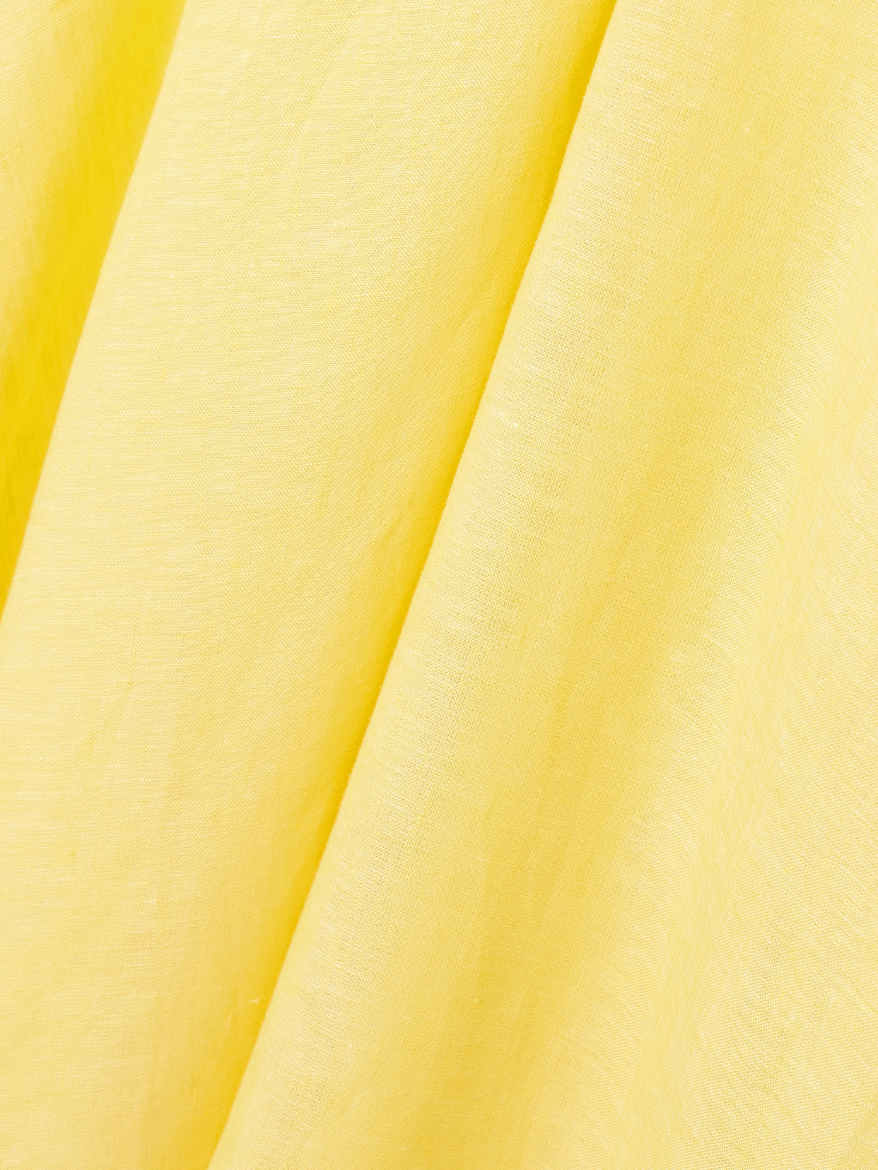 Taller Marmo Bambolino Cold-shoulder Fringed Linen Maxi Dress In Yellow