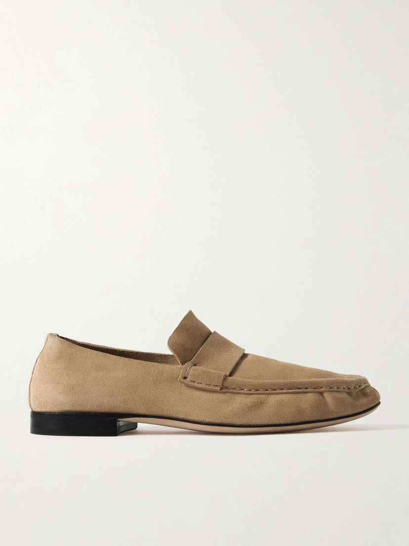 The Row Suede Loafers