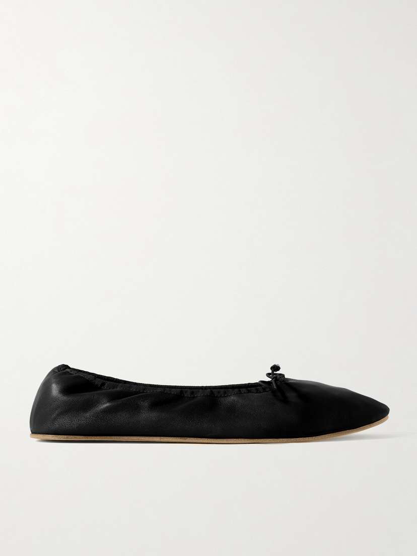 The Row Leather Ballet Flats