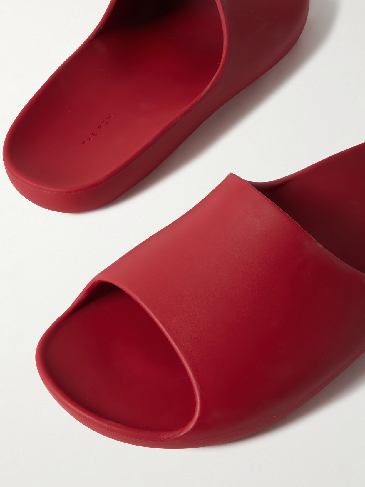 The Row Ama Rubber Slides In Red