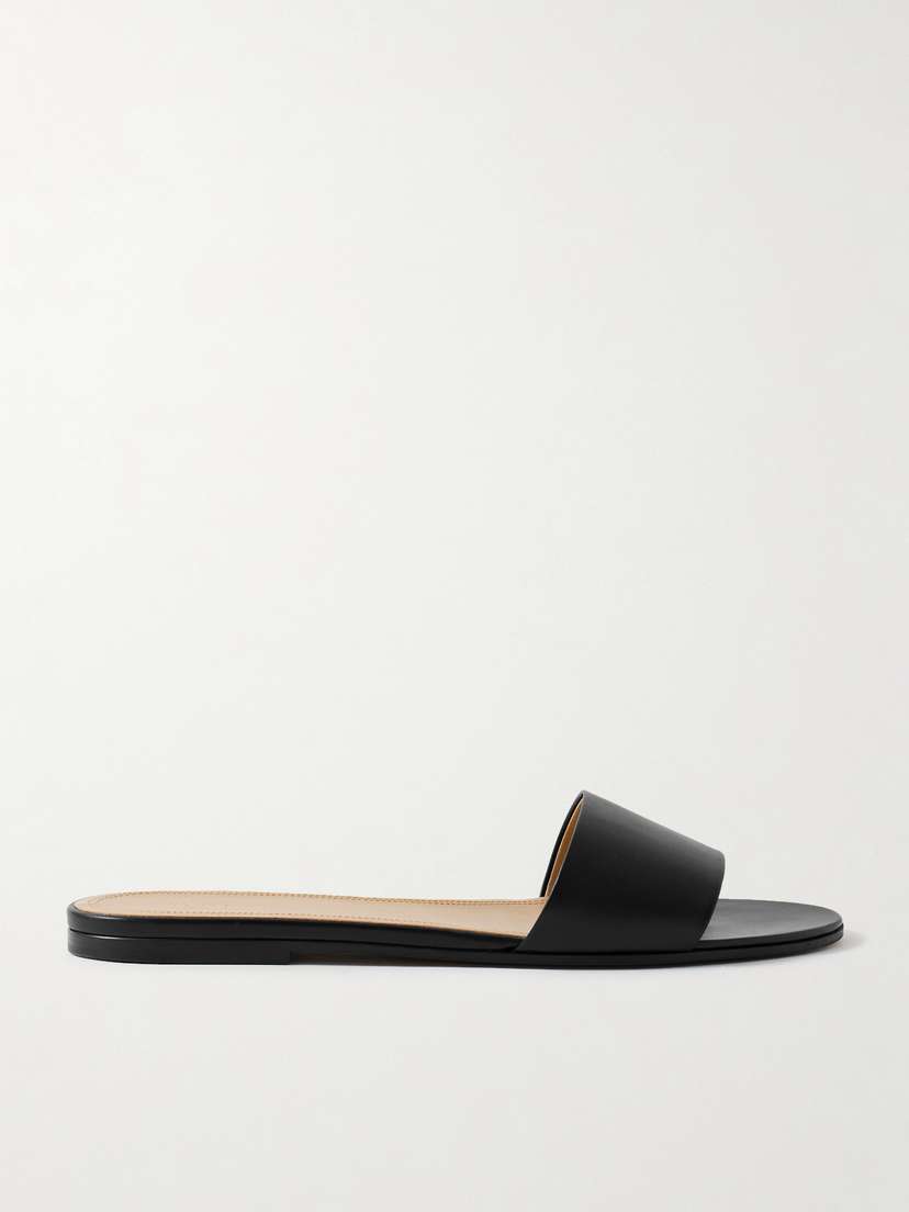 The Row — Signum leather slides