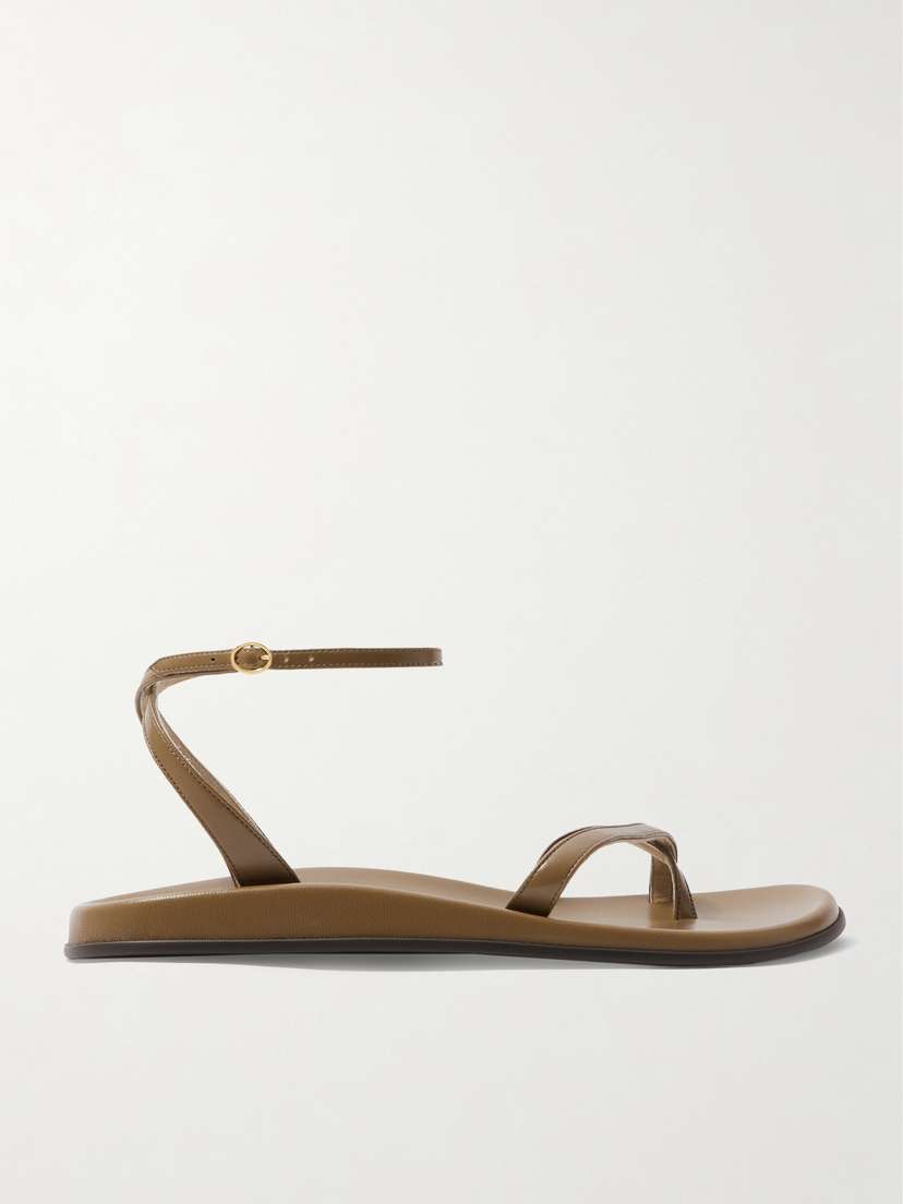 The Row Hugh Leather Sandals