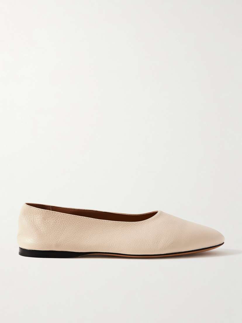The Row Awar Leather Ballet Flats