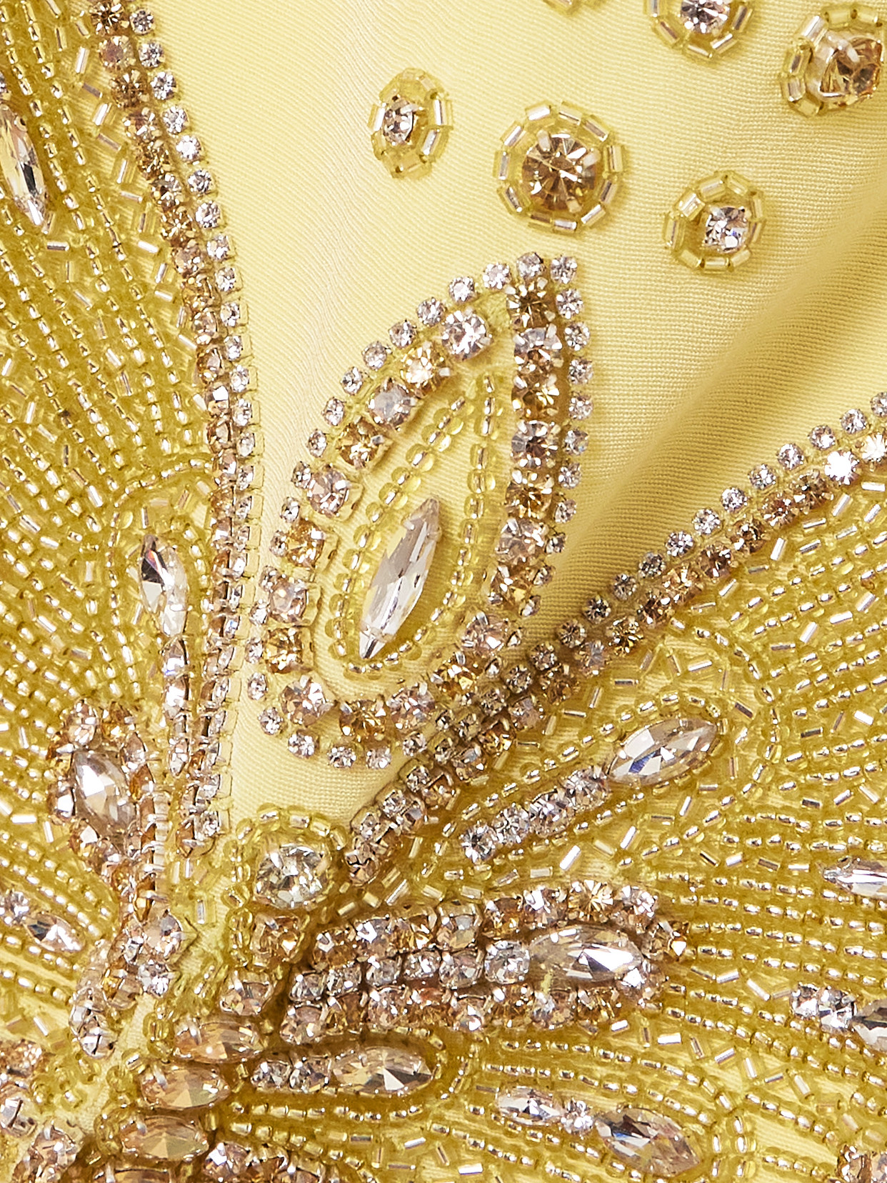 GEORGES HOBEIKA EMBELLISHED SILK-BLEND CREPE GOWN