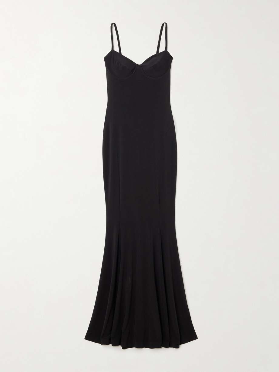 stretch-jersey maxi dress