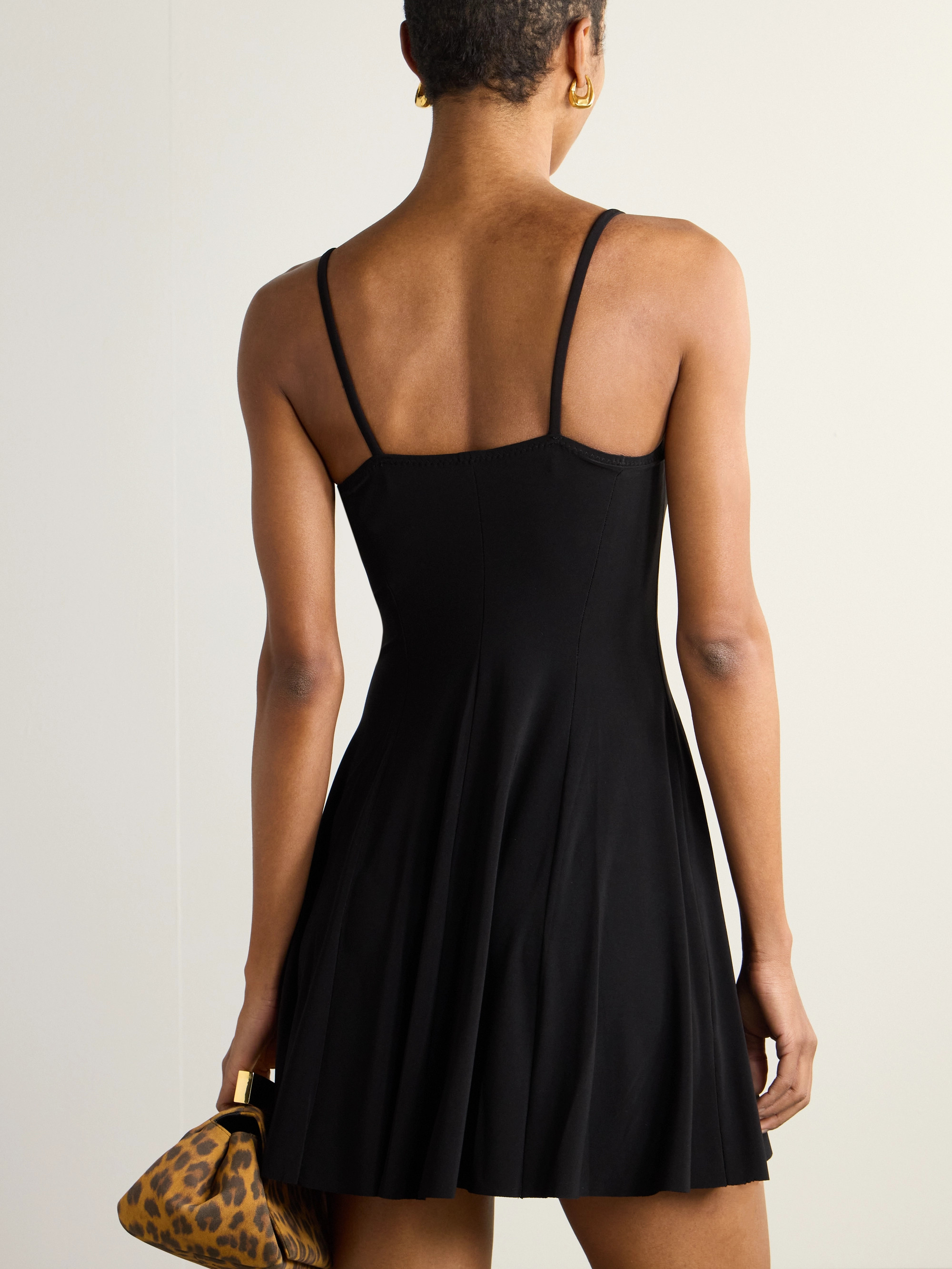 Norma Kamali Stretch-satin mini dress thumbnail