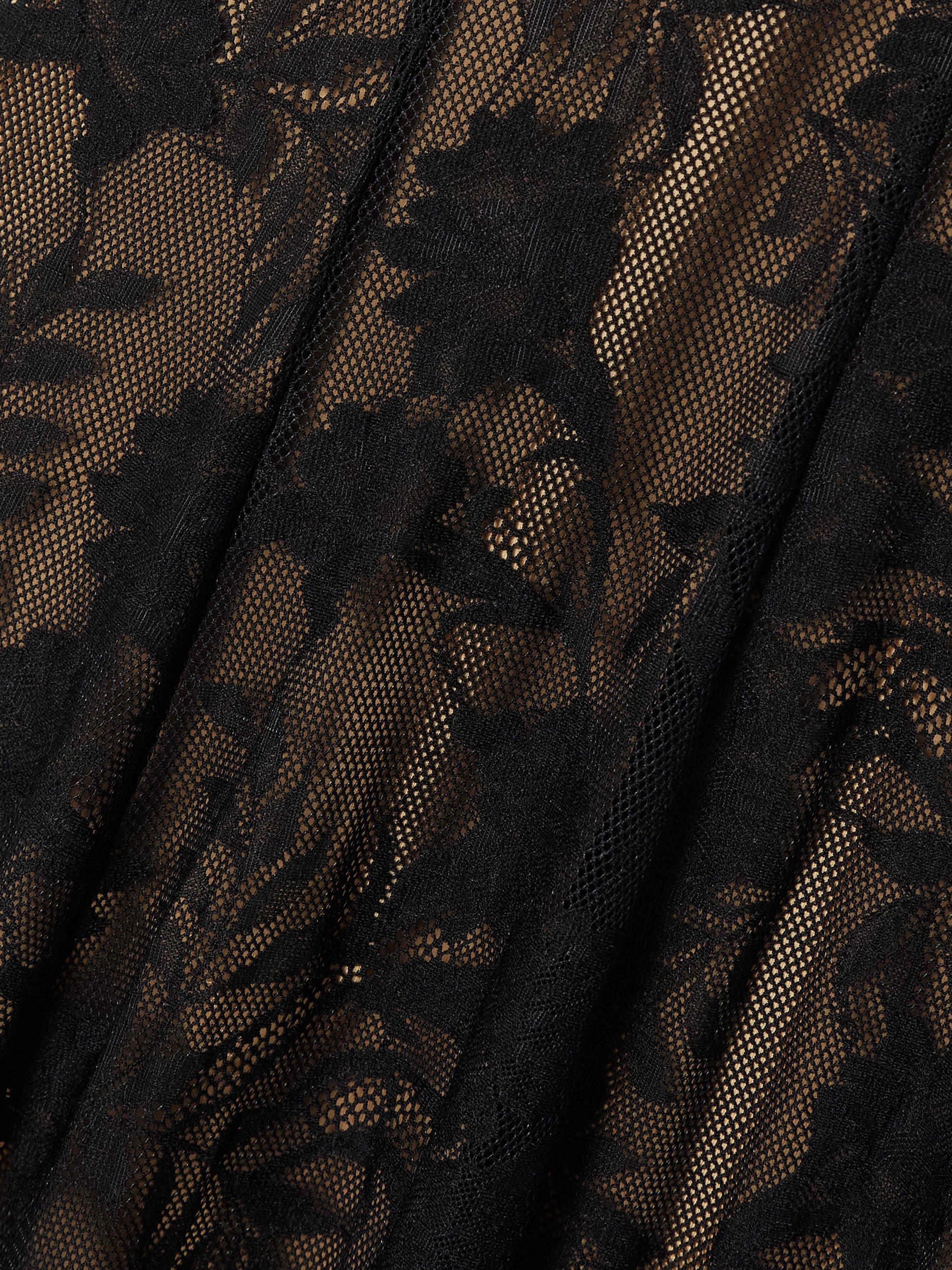 Norma Kamali Stretch-lace midi dress