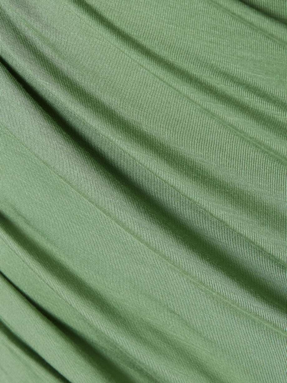 diana strapless draped stretch-jersey mini dress