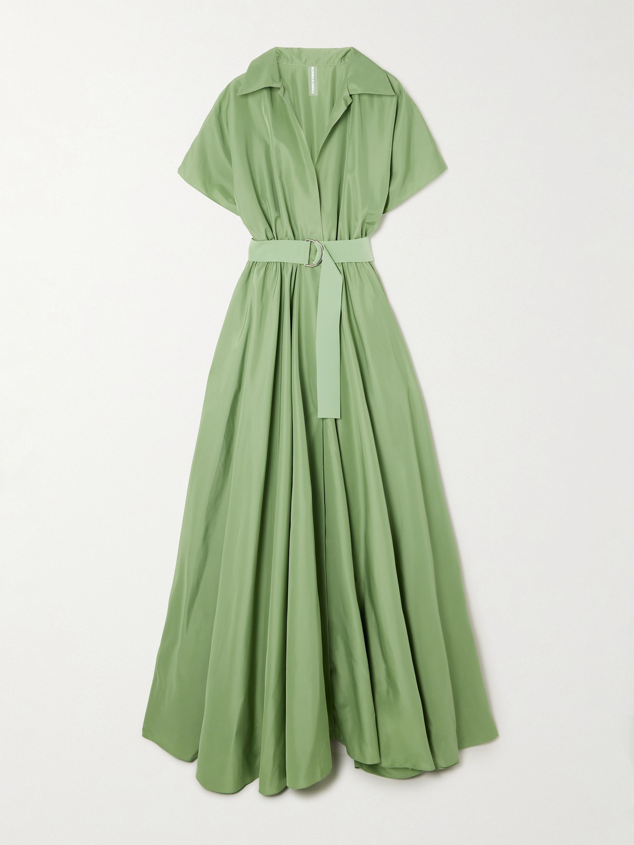 Norma Kamali Light Green Shirt Long Dress