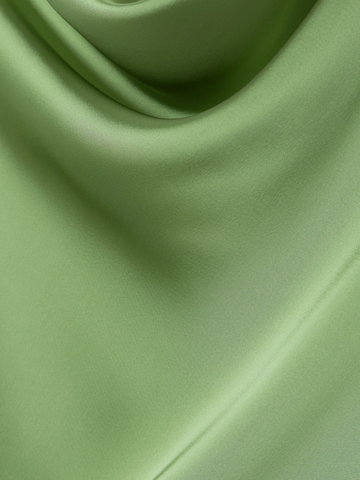 Norma Kamali Maria Draped Satin Mini Dress In Green