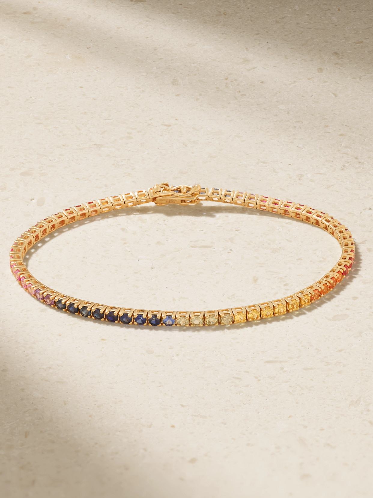 Roxanne First - 14-karat Gold Sapphire Tennis Bracelet - Multi