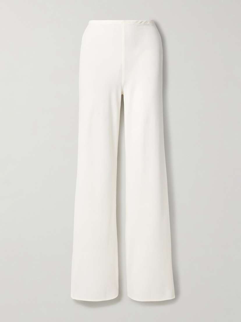 Staud Stroll Crepe Wide-leg Pants