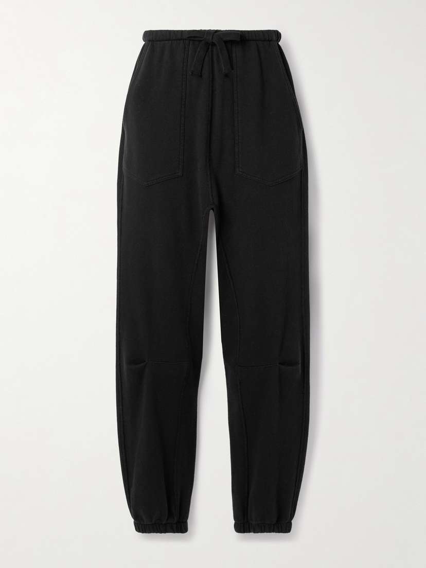 Nili Lotan Dulce Cotton-jersey Track Pants