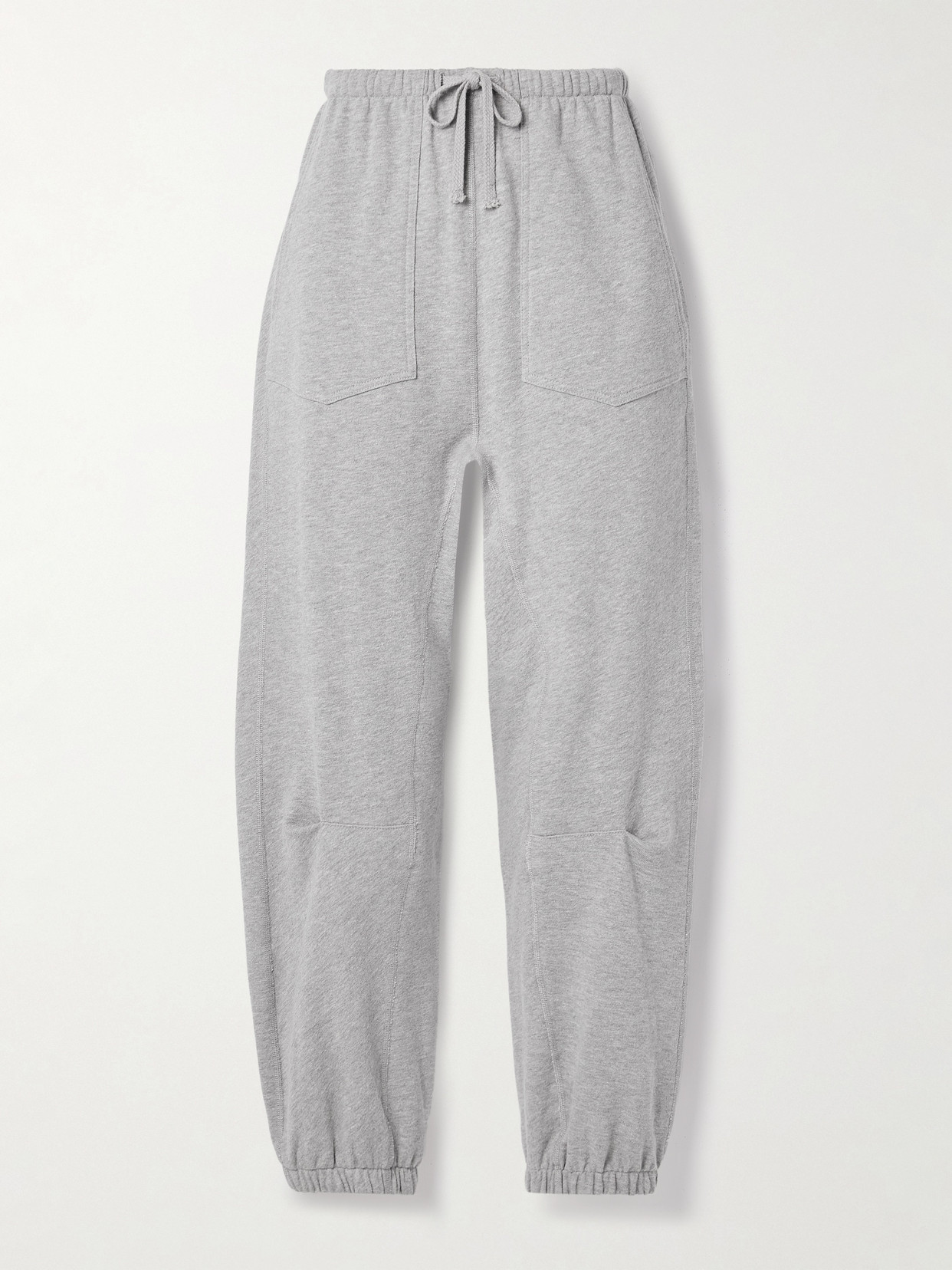 Nili Lotan Dulce Cotton-blend Jersey Track Trousers