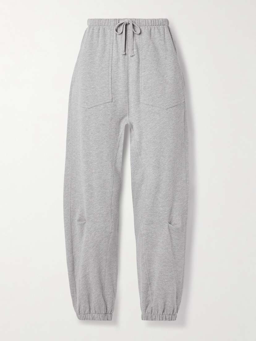 Nili Lotan Dulce Cotton-blend Jersey Track Pants