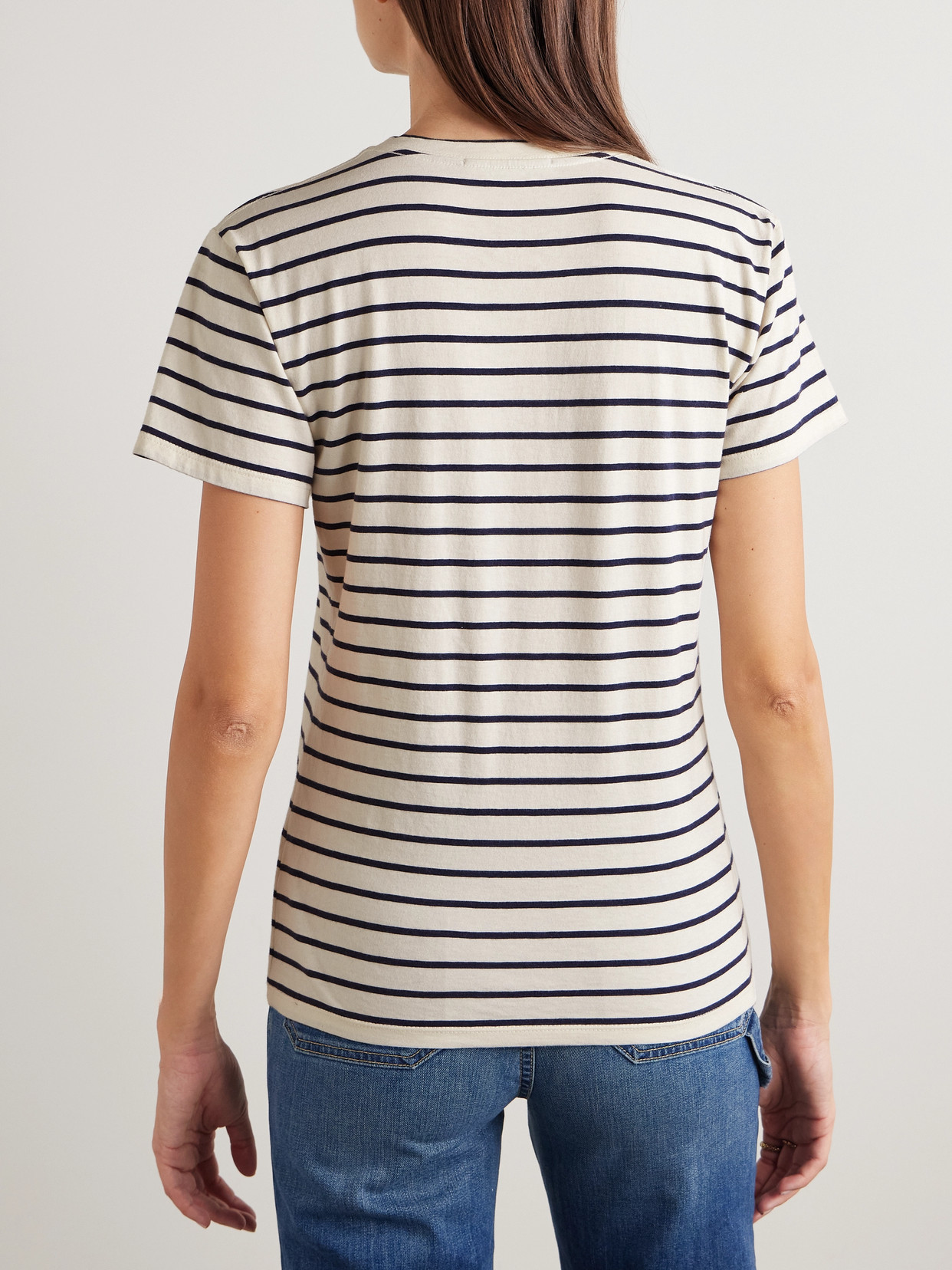 Nili Lotan Lana Striped Cotton-jersey T-shirt In Multi
