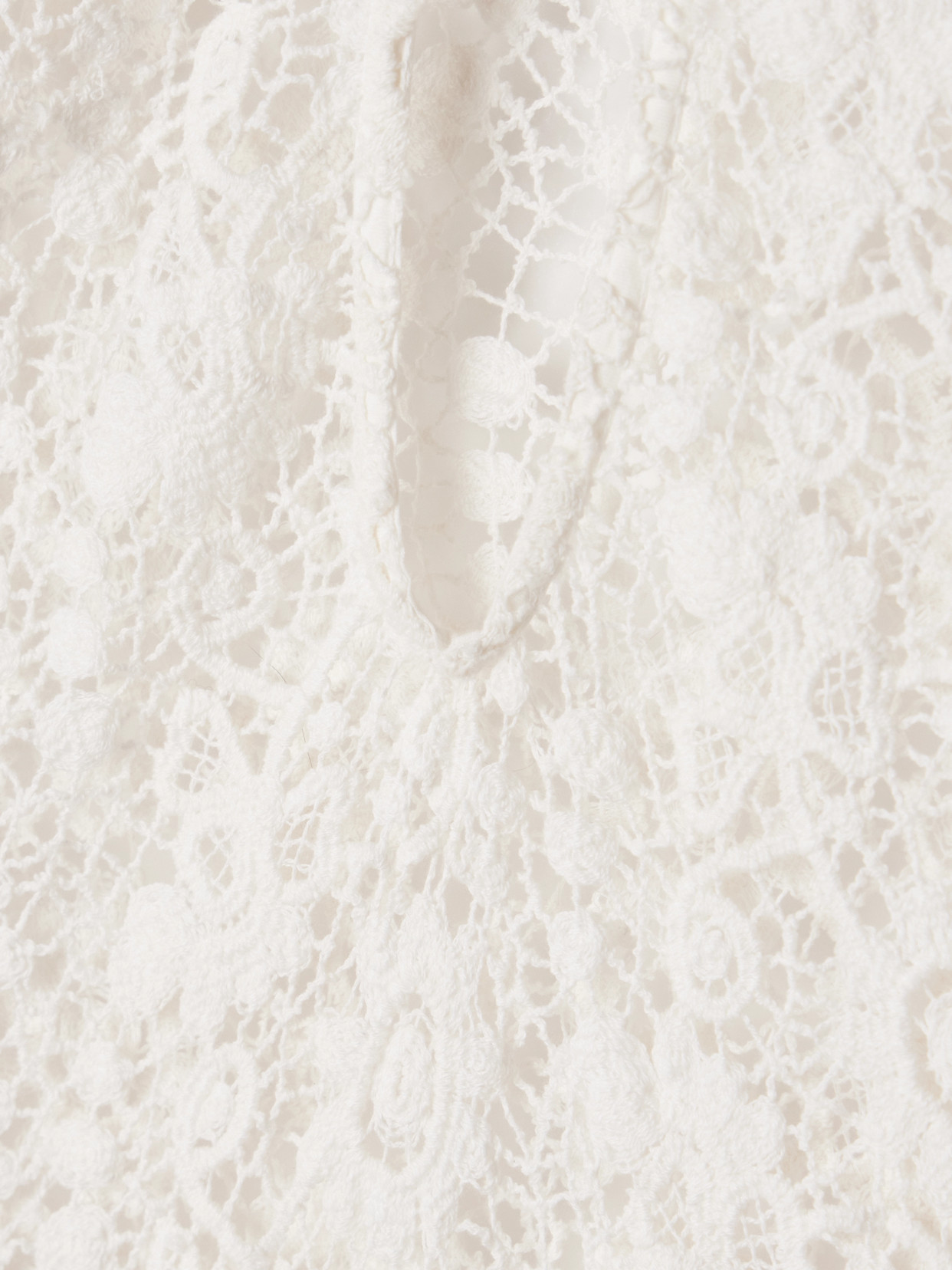 Shop Nili Lotan Della Crocheted Cotton Maxi Dress