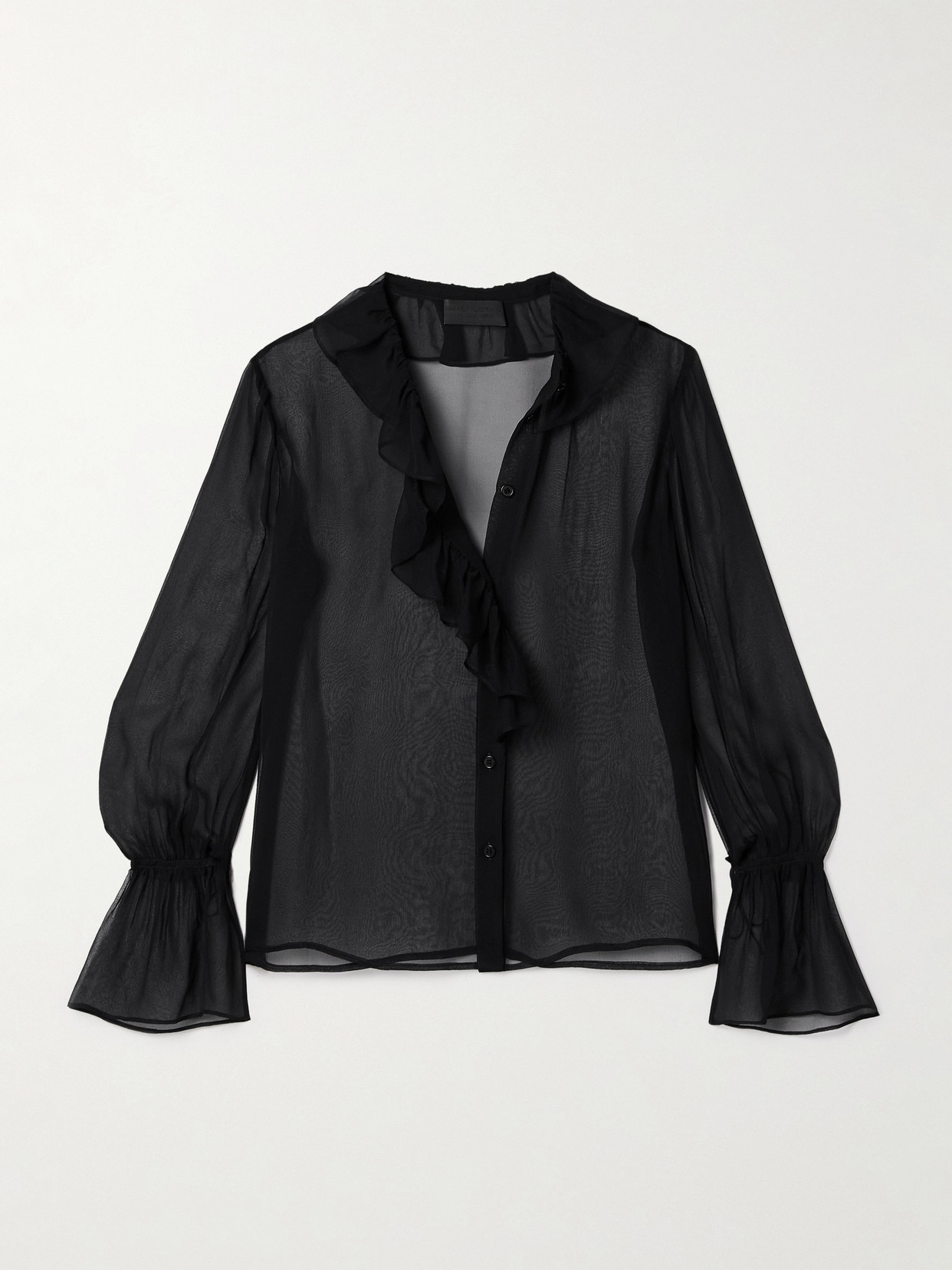 Nili Lotan Cecily Ruffled Silk-chiffon Blouse