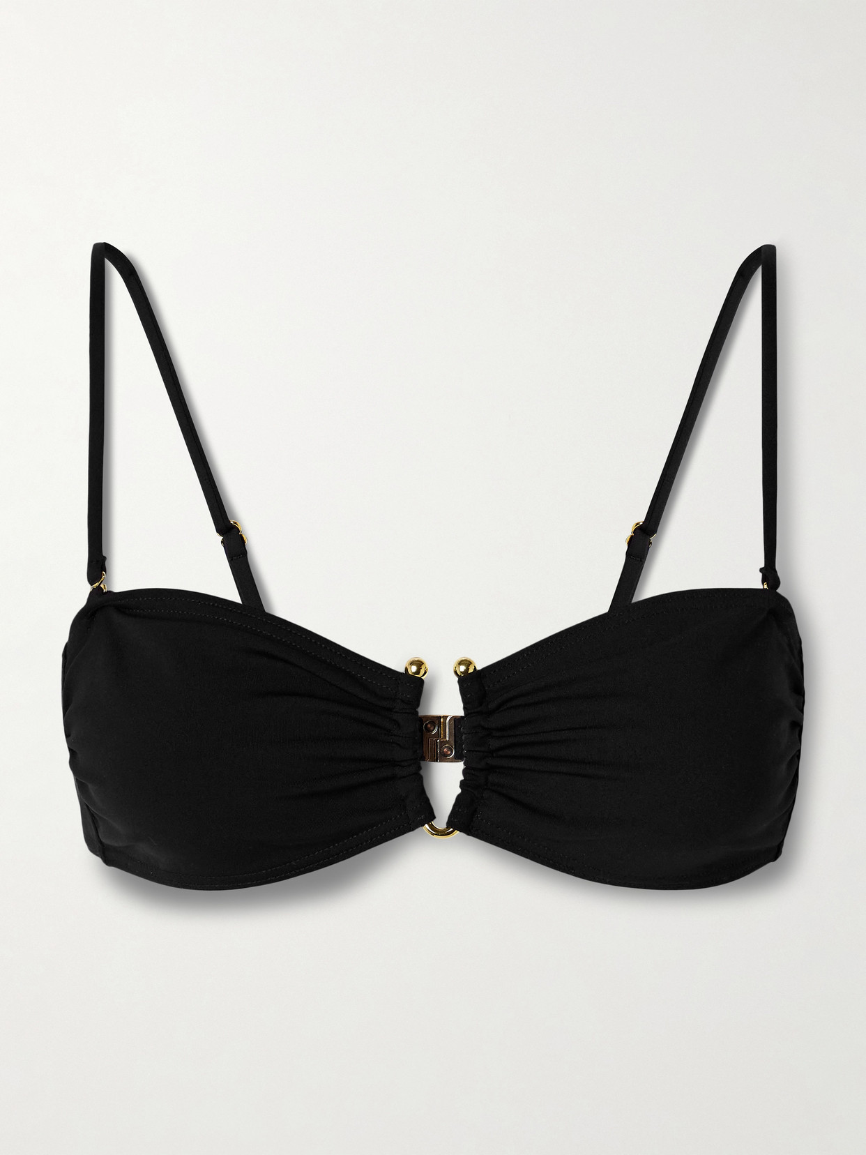 Nili Lotan - Embellished Bikini Top - Black