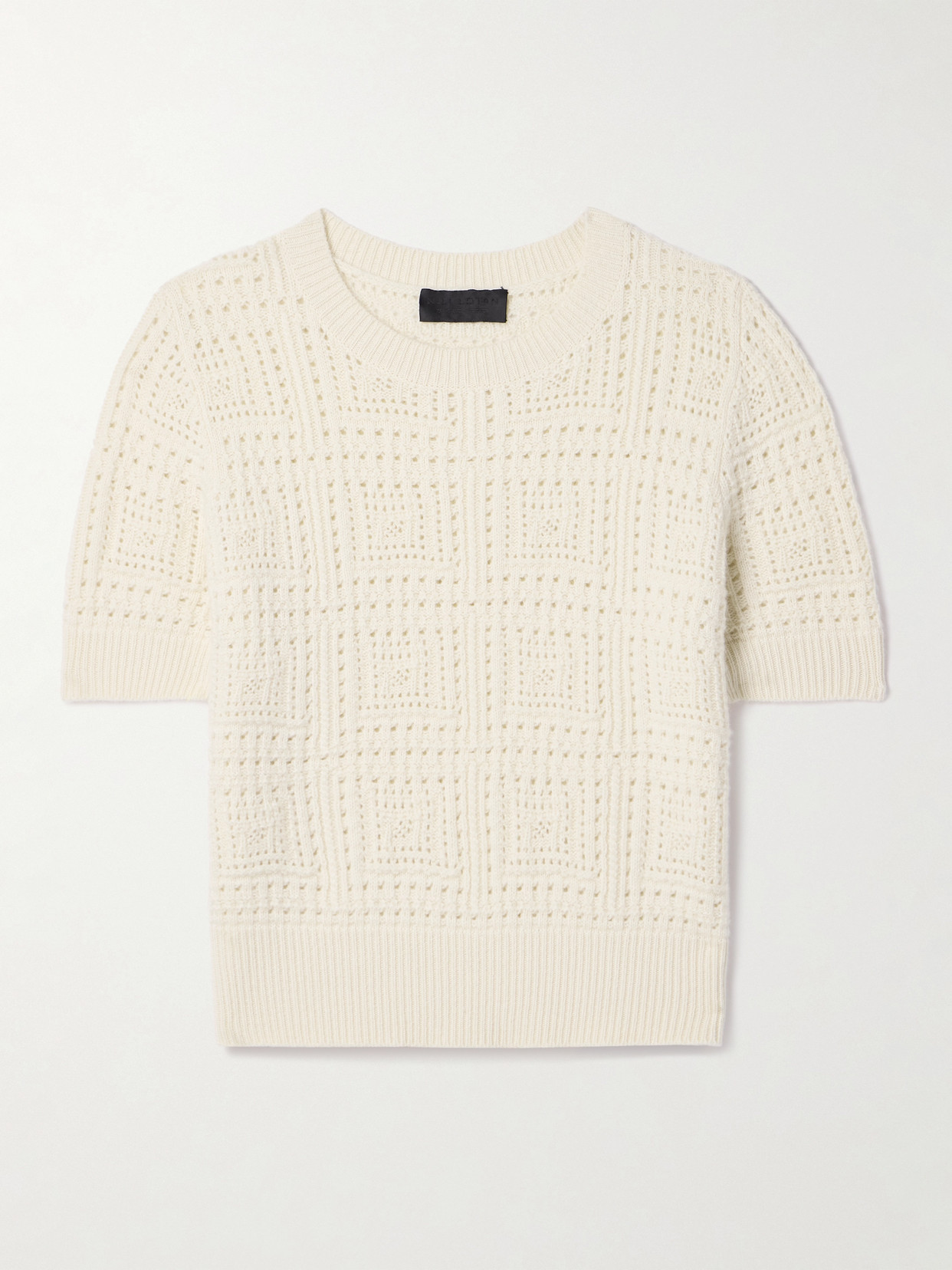 Nili Lotan Elysia Pointelle-knit Cashmere Sweater