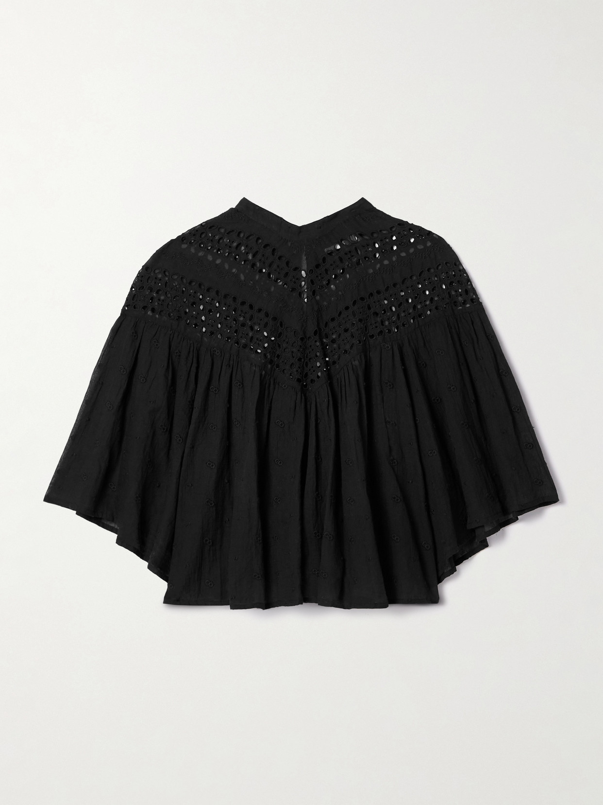 Nili Lotan Mikki Embroidered Broderie Anglaise Cotton-voile Blouse
