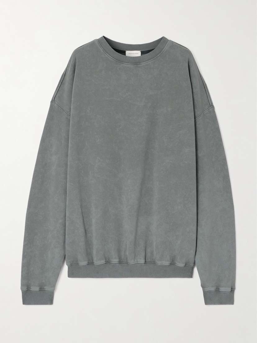 Magda Butrym Printed Cotton-blend Jersey Sweatshirt