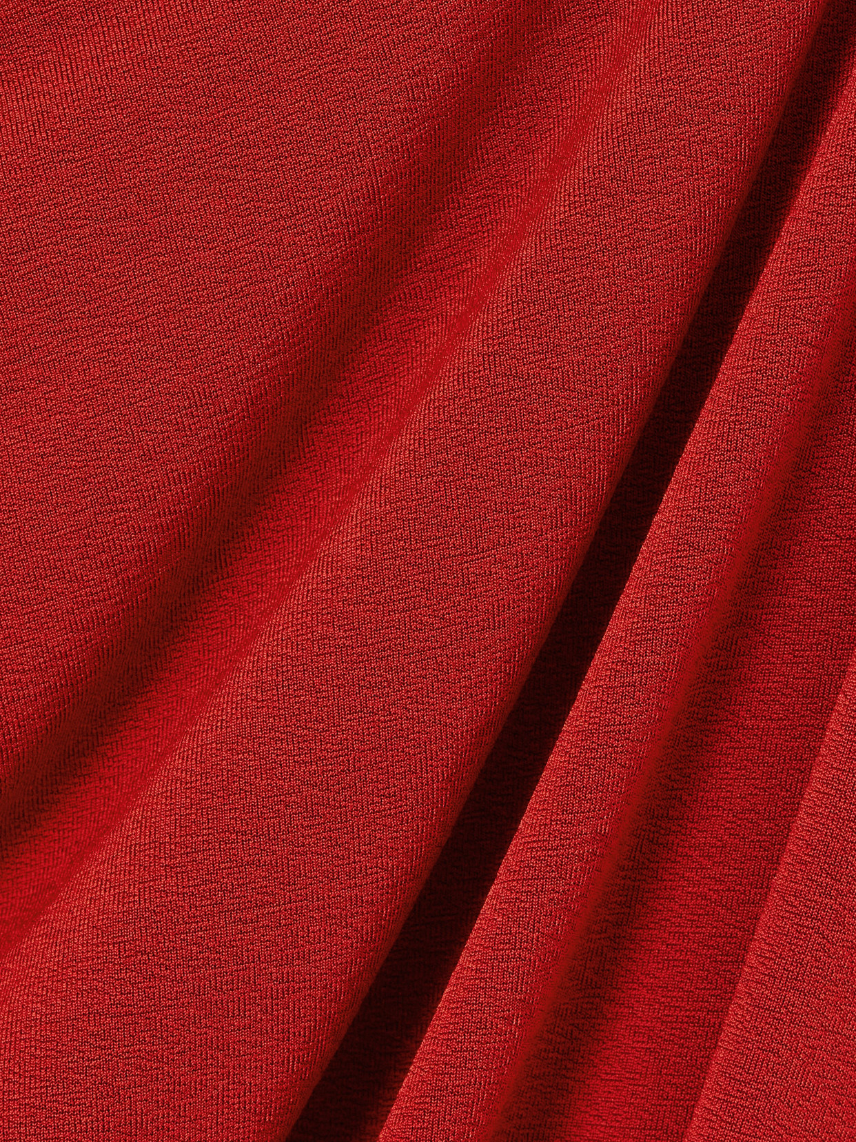 Magda Butrym Draped Viscose Blend Jersey Long Skirt In Red