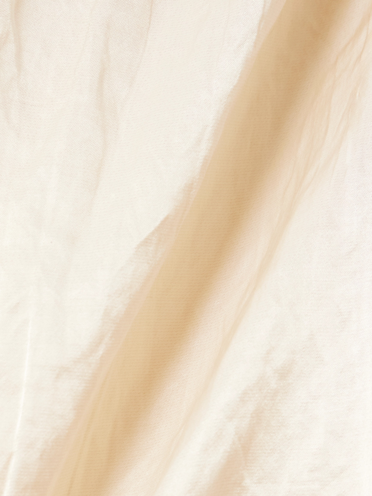 Magda Butrym Crinkled Cotton-blend Midi Dress In Cream