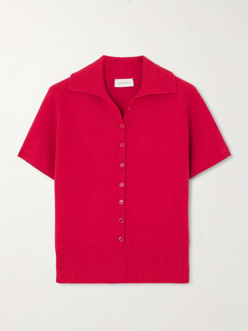 Magda Butrym Cotton-blend Polo Sweater