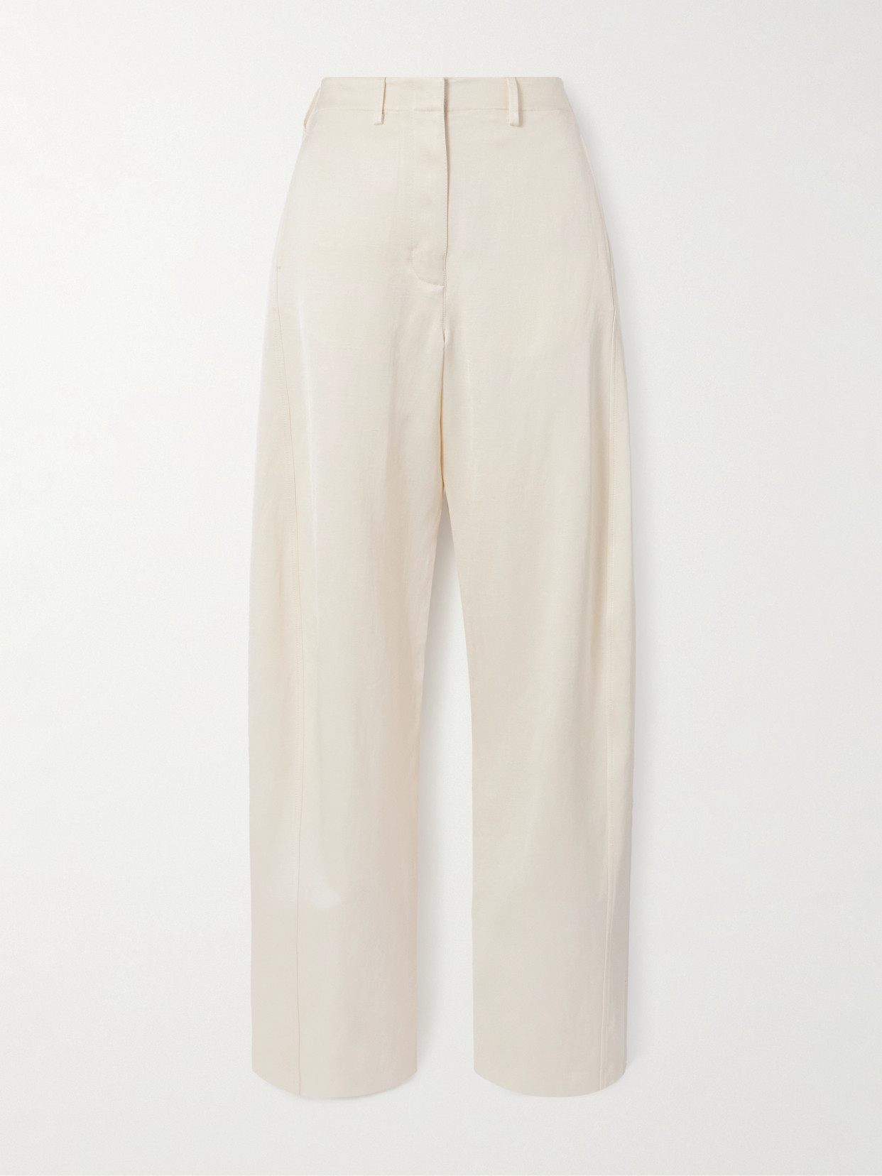 Magda Butrym Stretch-cotton Wide-leg Pants In Cream