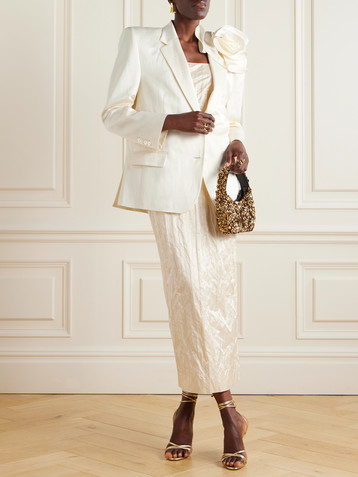 Magda Butrym Appliquéd woven blazer