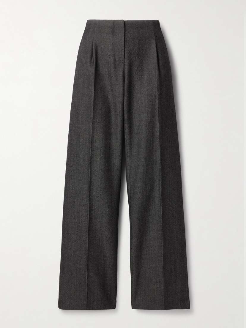 Christopher Esber Redux Pleated Wool-twill Straight-leg Pants