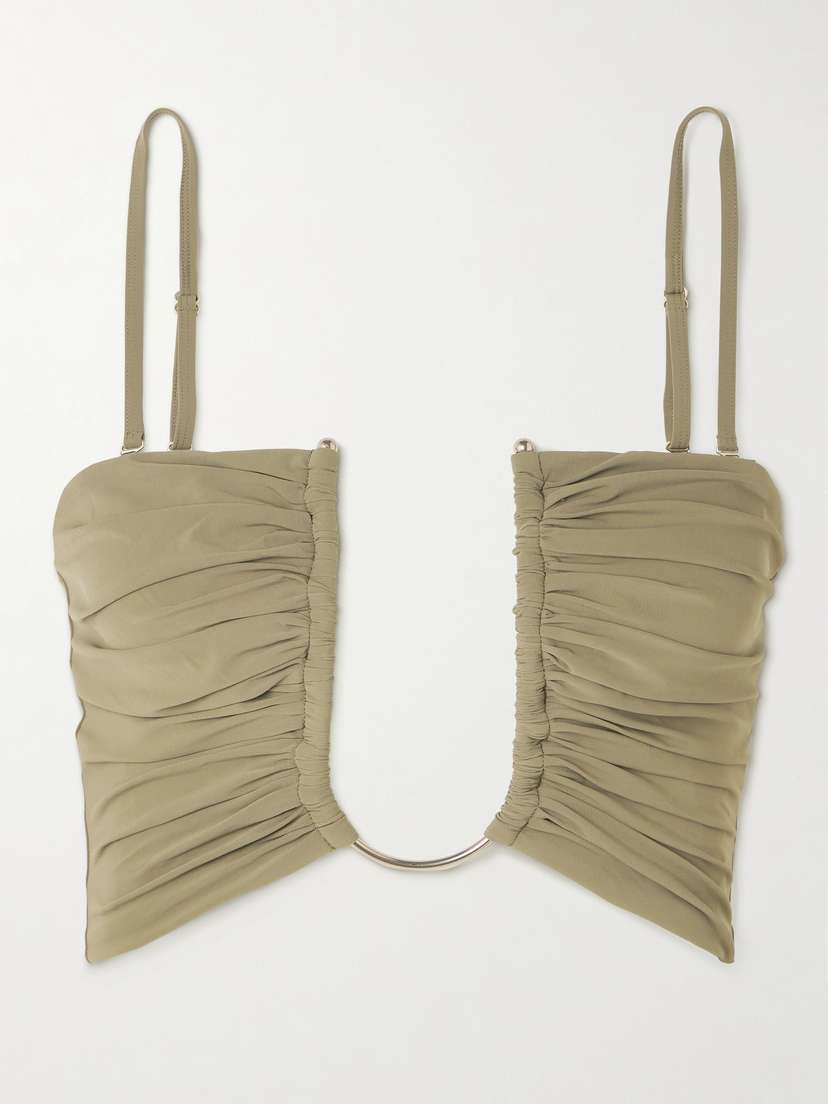 Christopher Esber Cutout Embellished Bikini Top