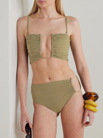 Christopher Esber Cutout embellished bikini briefs