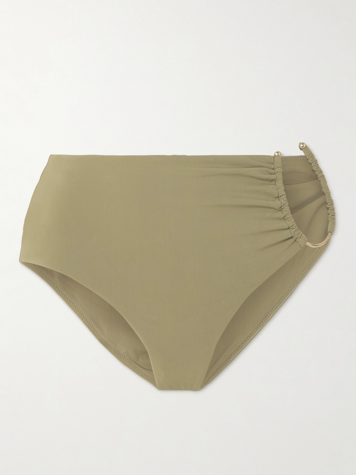 Christopher Esber - Cutout Embellished Bikini Briefs - Beige