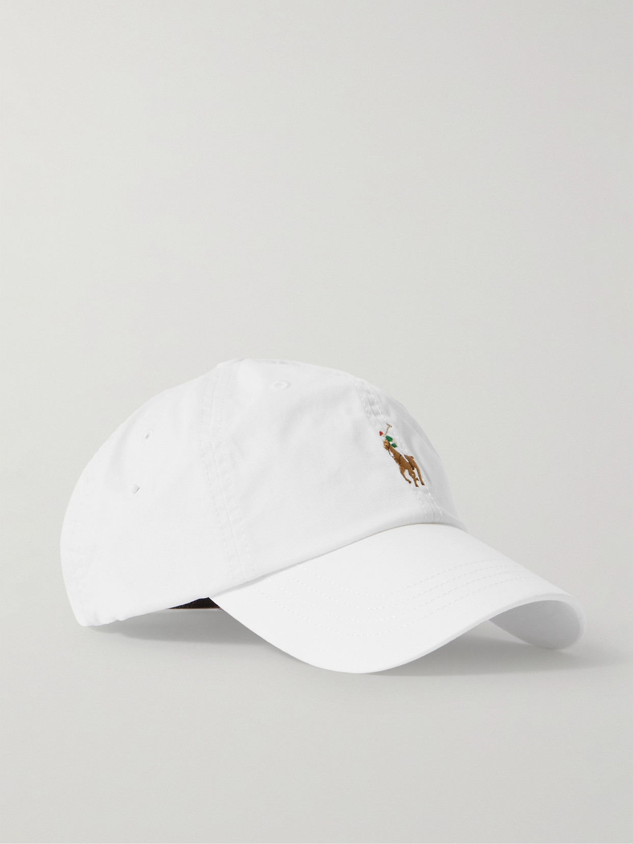 Polo Ralph Lauren Embroidered Cotton-twill Baseball Cap In White
