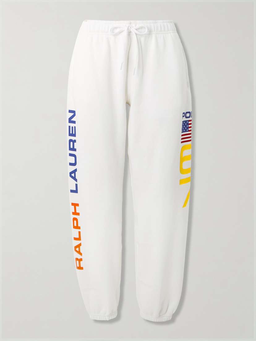 Polo Ralph Lauren Printed Cotton-blend Jersey Tapered Sweatpants