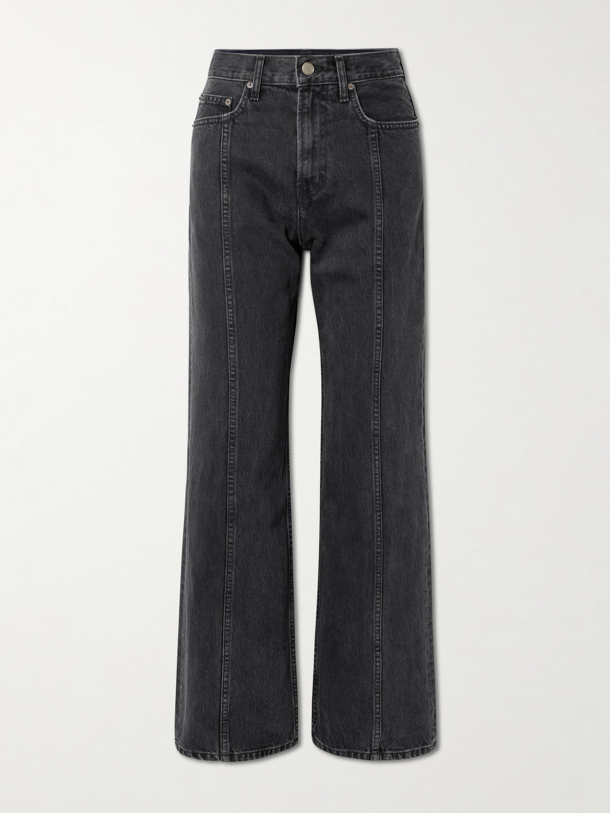 B Sides Quinn Mid-rise Straight-leg Jeans In Black