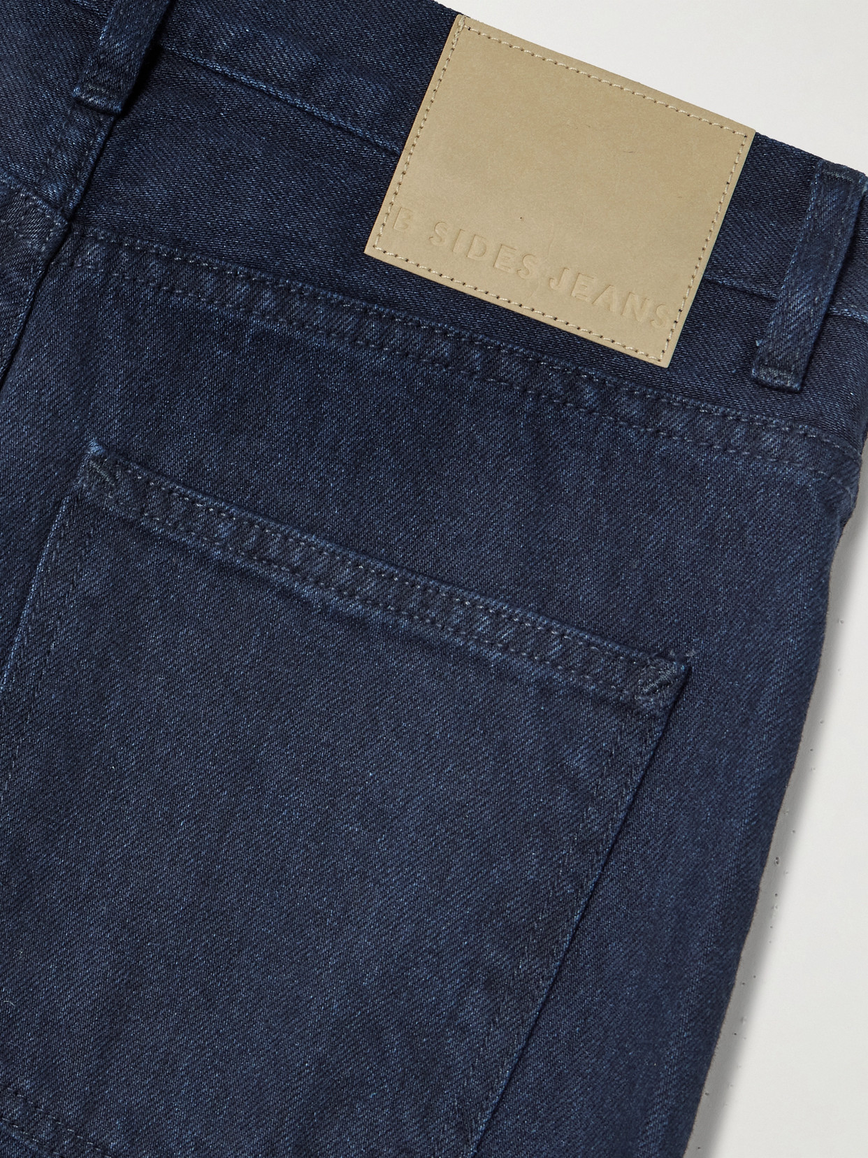 B Sides Leroy High-rise Tapered Jeans In Blue