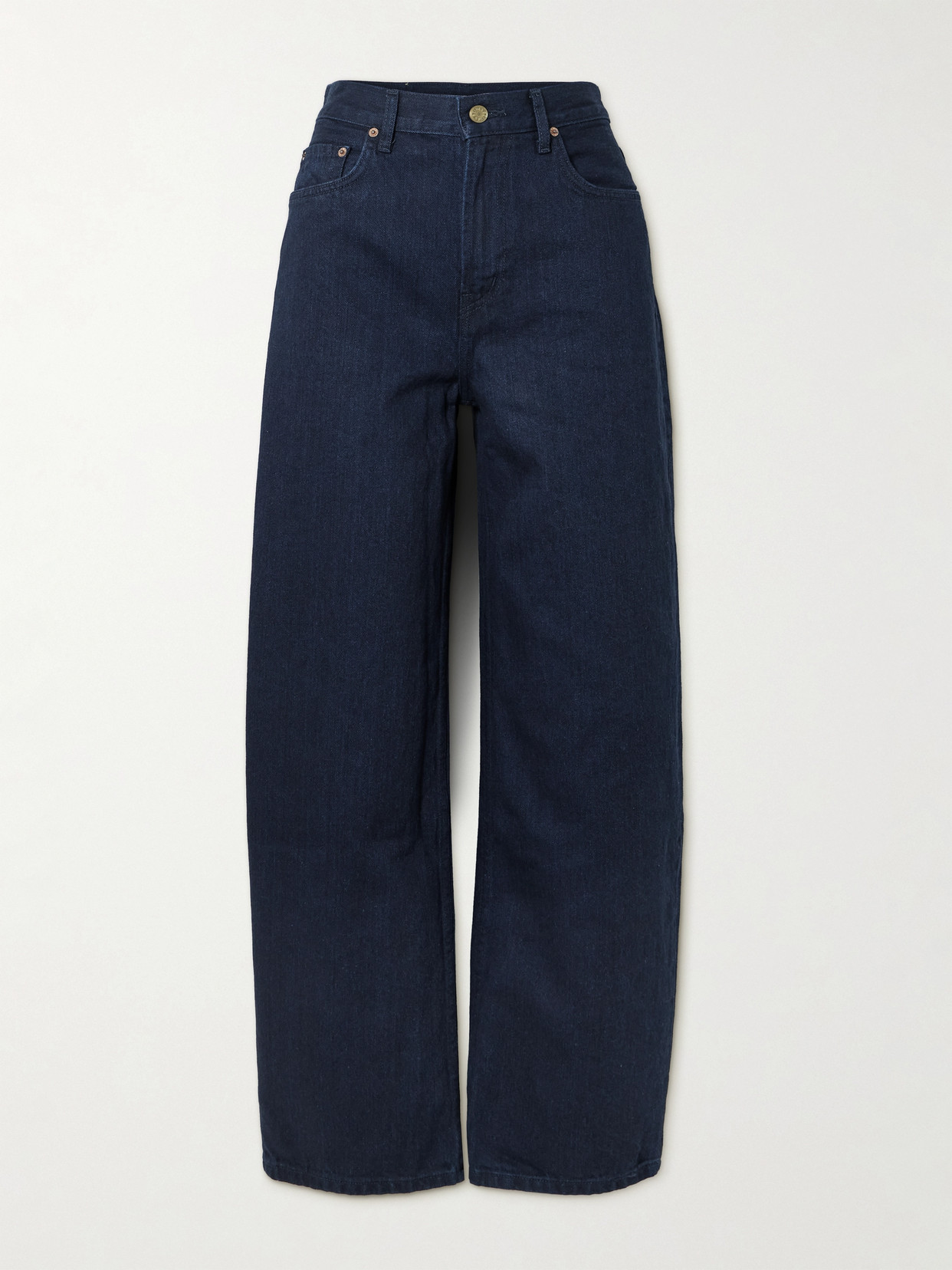 B Sides Leroy High-rise Tapered Jeans In Blue