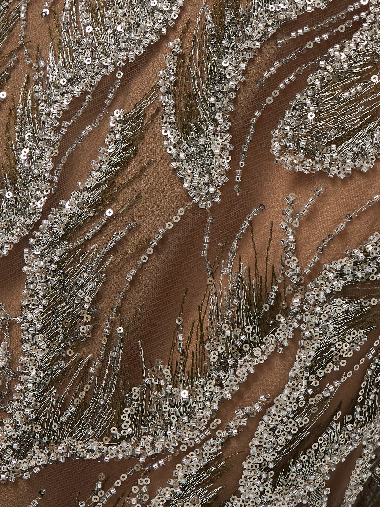 Elie Saab Off-the-shoulder Embellished Embroidered Silk-blend Tulle Gown In Neutrals