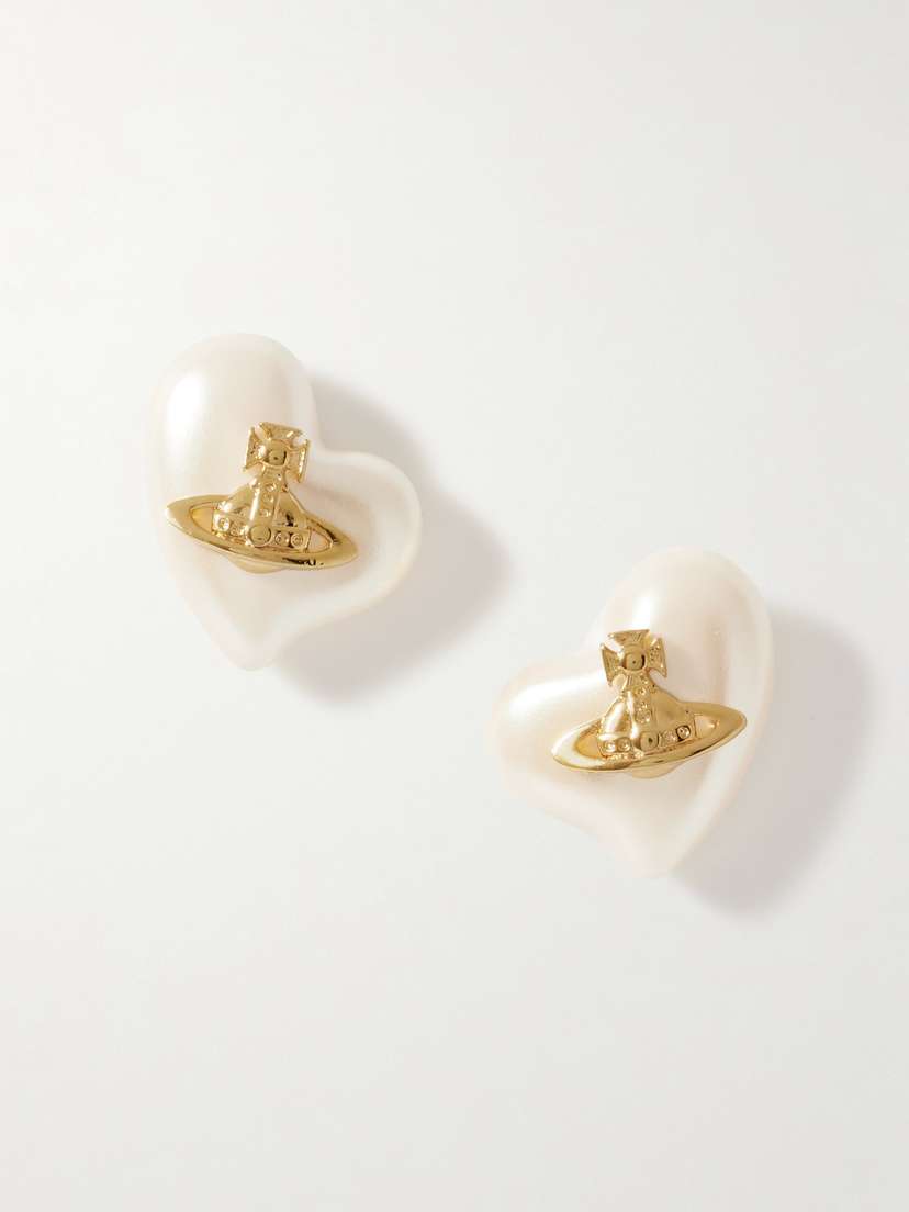 Vivienne Westwood Florentina Gold-tone Faux Pearl Earrings
